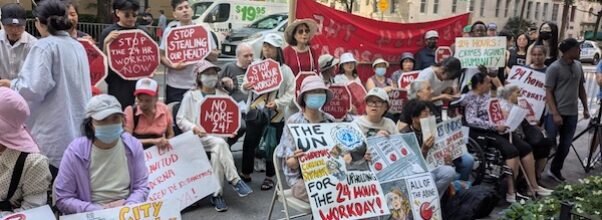 Home Care Workers Just Started a Two-Week Sit-In Outside Julie Menin’s Upper East Side Building